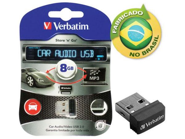 Pen Drive Nano Verbatim 97633 Car audio 8GB USB 2.0