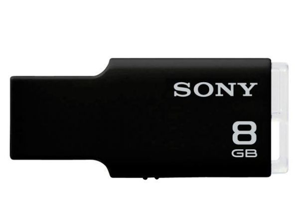 Pen Drive Sony USM8GM Microvault 8GB USB 2.0 preto