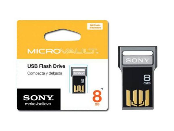Pen Drive Sony USM8GV Microvault V 8GB USB 2.0