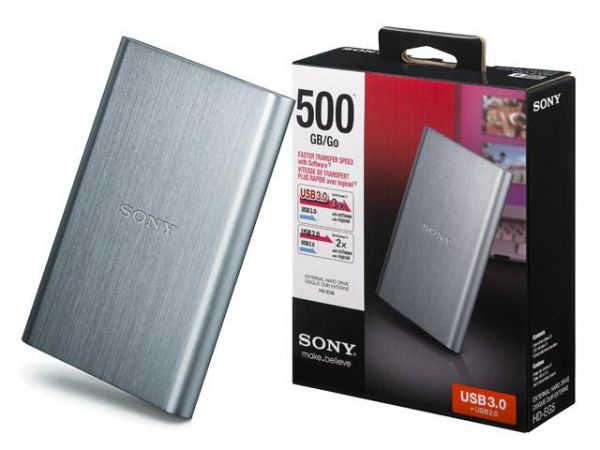 HD Portátil Sony HD-EG5 Prata 500GB USB 3.0