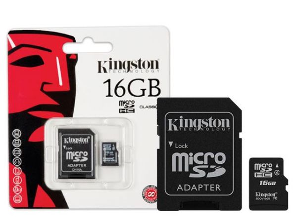 Cartão de Memória Kingston SDC4/16GB T 16GB SDHC Class 4 Fla